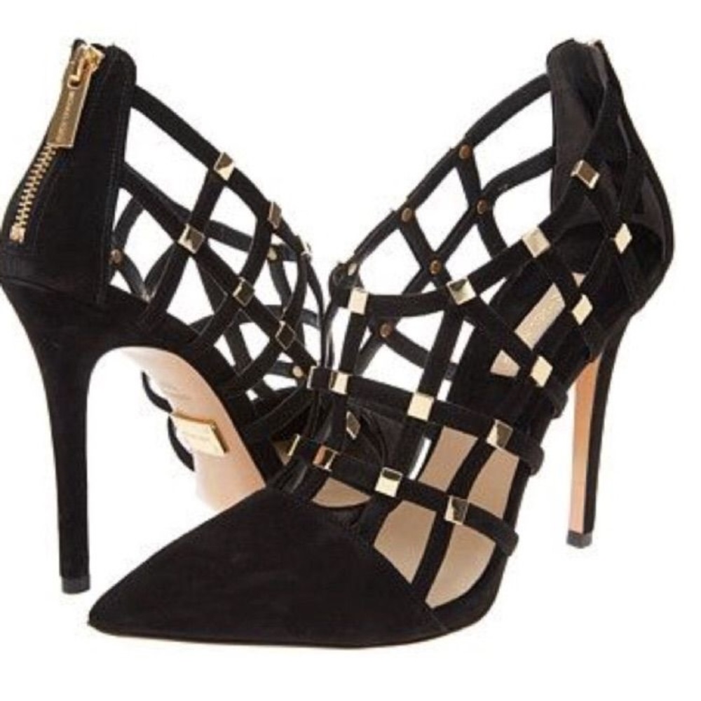 Micheal Kors Agnes Suede Cage Pump